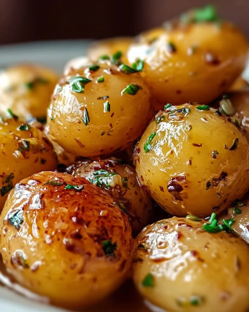 Garlic Sauce Baby Potatoes