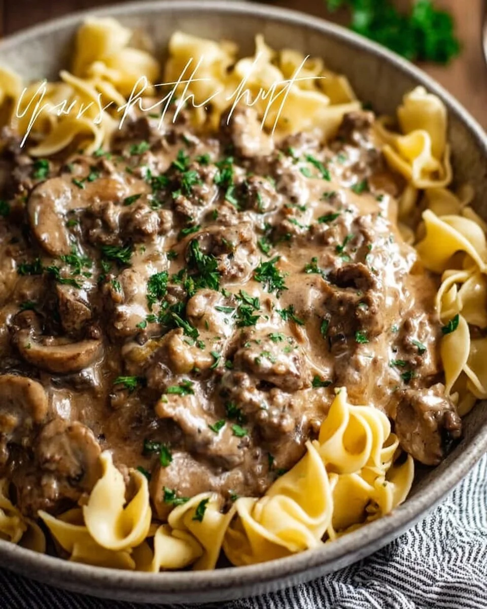 Ground Beef Stroganoff