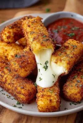 Healthy mozzarella sticks made with string cheese, perfect for snacking