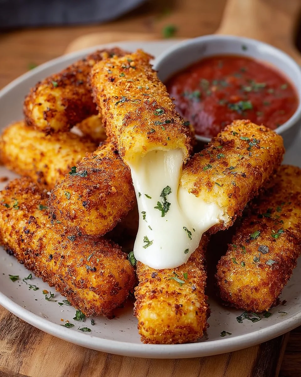 Healthy Mozzarella Sticks with String Cheese