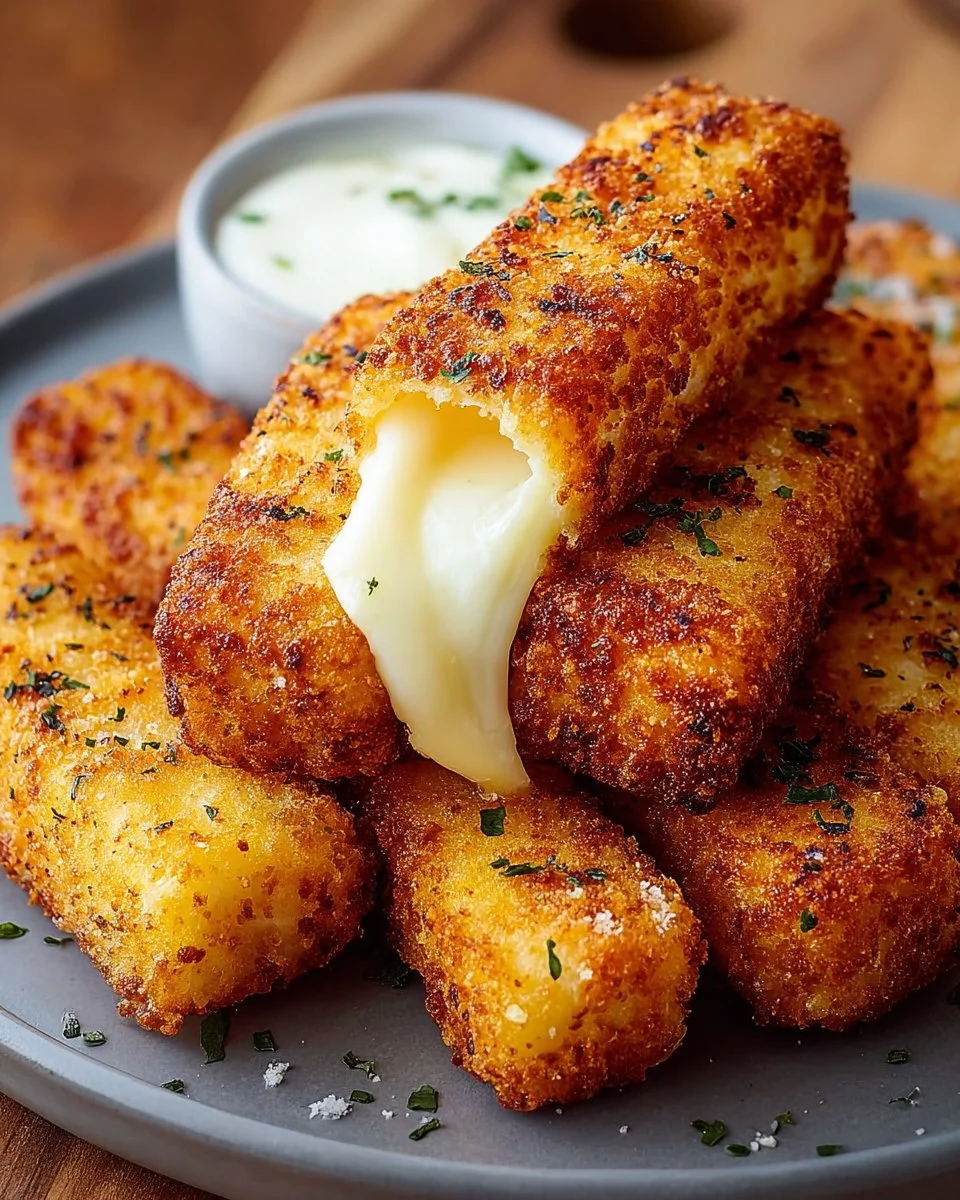 Healthy Mozzarella Sticks with String Cheese