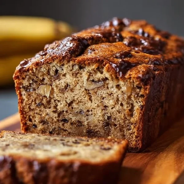 Delicious high protein banana bread fresh out of the oven