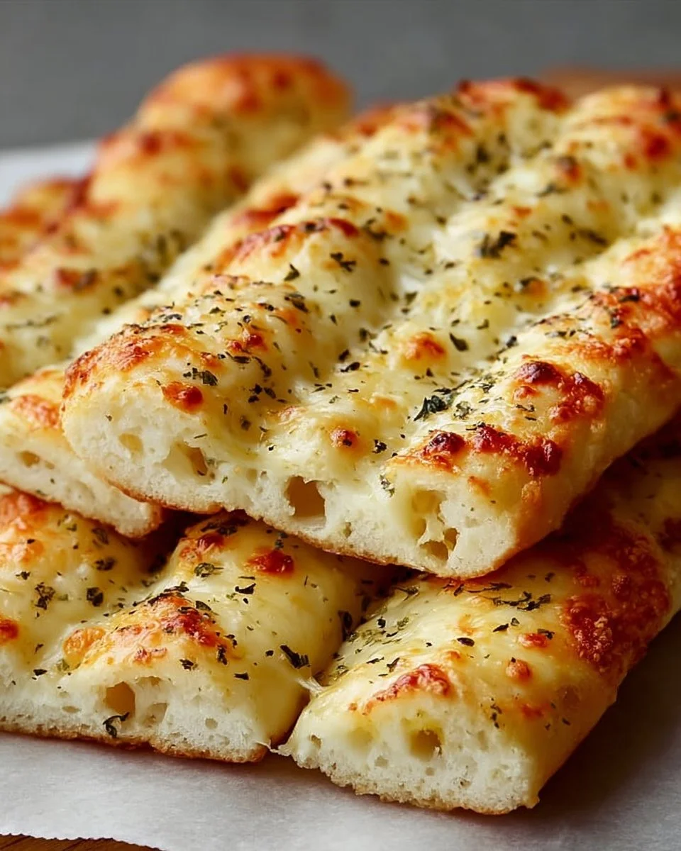 Homemade Cheesy Breadsticks