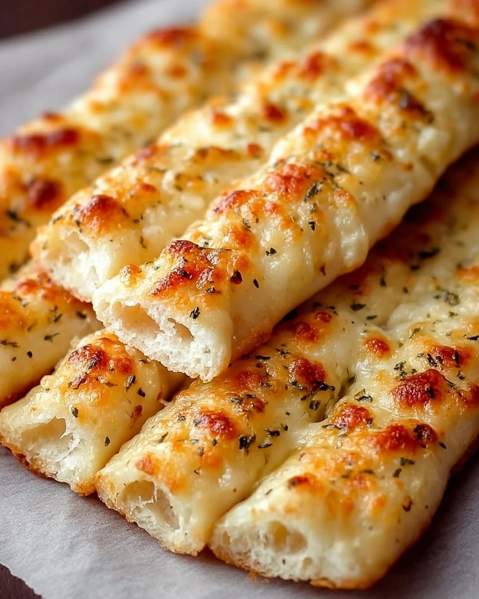 Homemade Cheesy Breadsticks