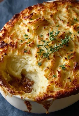 Delicious homemade Shepherd's Pie topped with creamy mashed potatoes