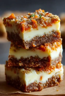 Irresistibly indulgent carrot cake cream cheese bars with frosting