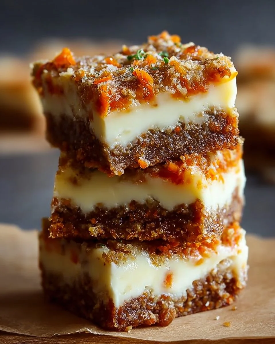 Irresistibly Indulgent Carrot Cake Cream Cheese Bars