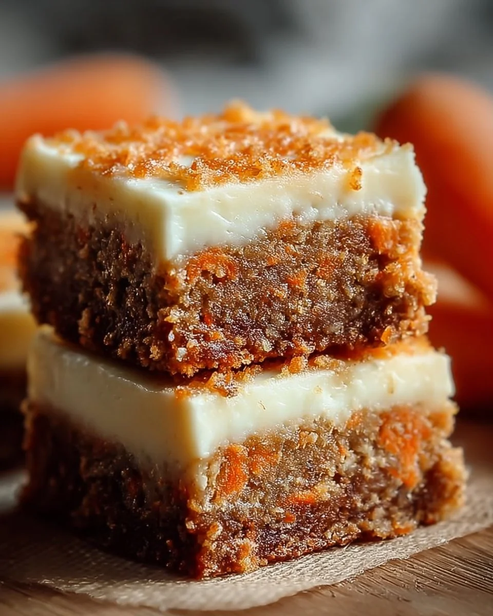 Irresistibly Indulgent Carrot Cake Cream Cheese Bars