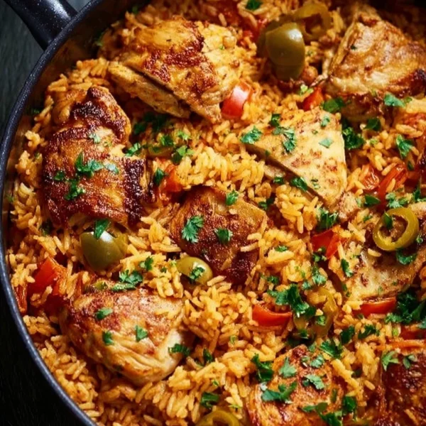 Delicious Nando’s Portuguese Chicken and Rice dish served in a pot