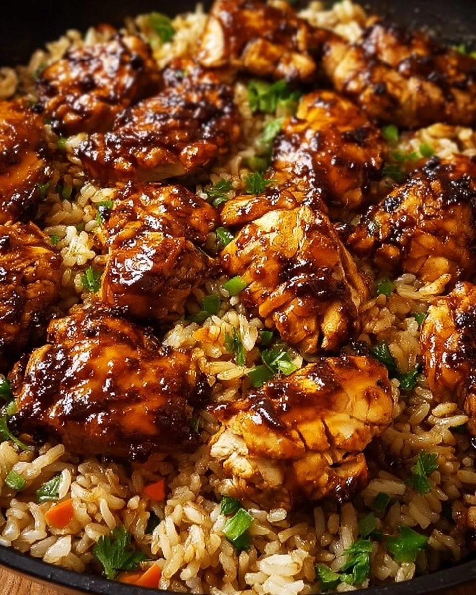 One-Pan Bold Honey BBQ Chicken Rice