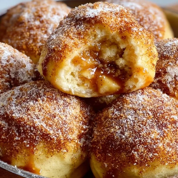 Simple Caramel Apple Pie Bombs ready to serve on a plate
