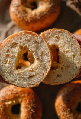 Sourdough cottage cheese bagels with protein rich filling