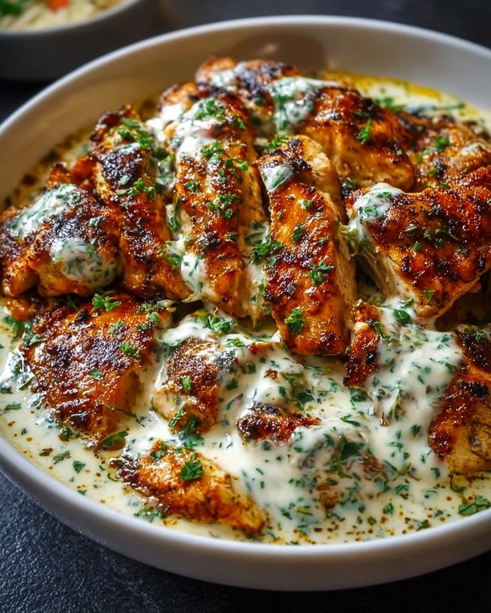 Turkish Chicken with Creamy White Sauce: A Flavor Delight!