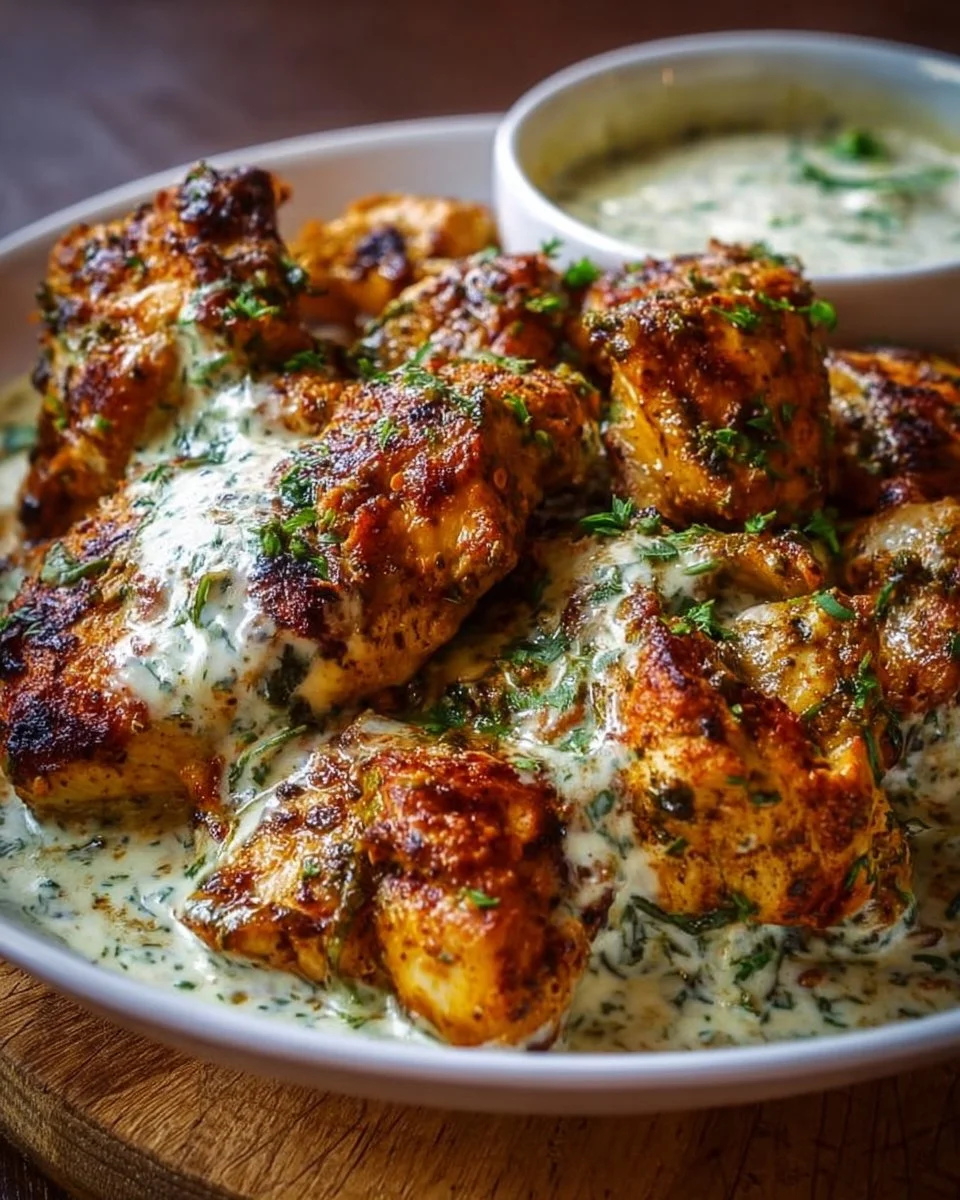 Turkish Chicken with Creamy White Sauce: A Flavor Delight!