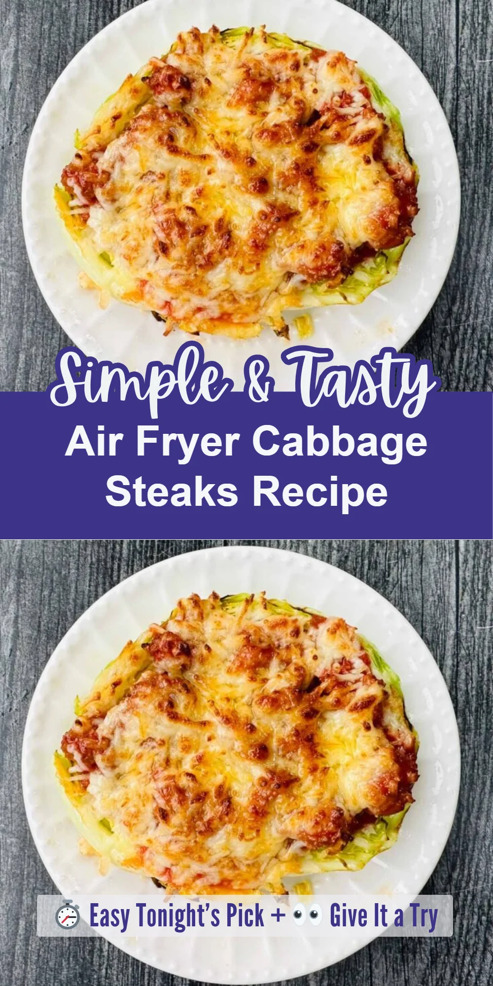 Air Fryer Cabbage Steaks Recipe