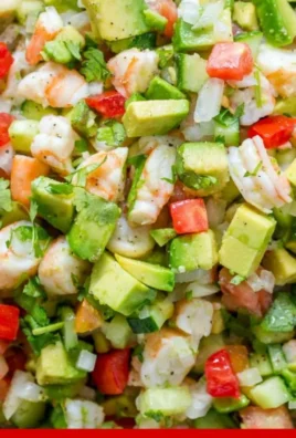 Delicious Avocado Shrimp Salsa with fresh ingredients served in a bowl
