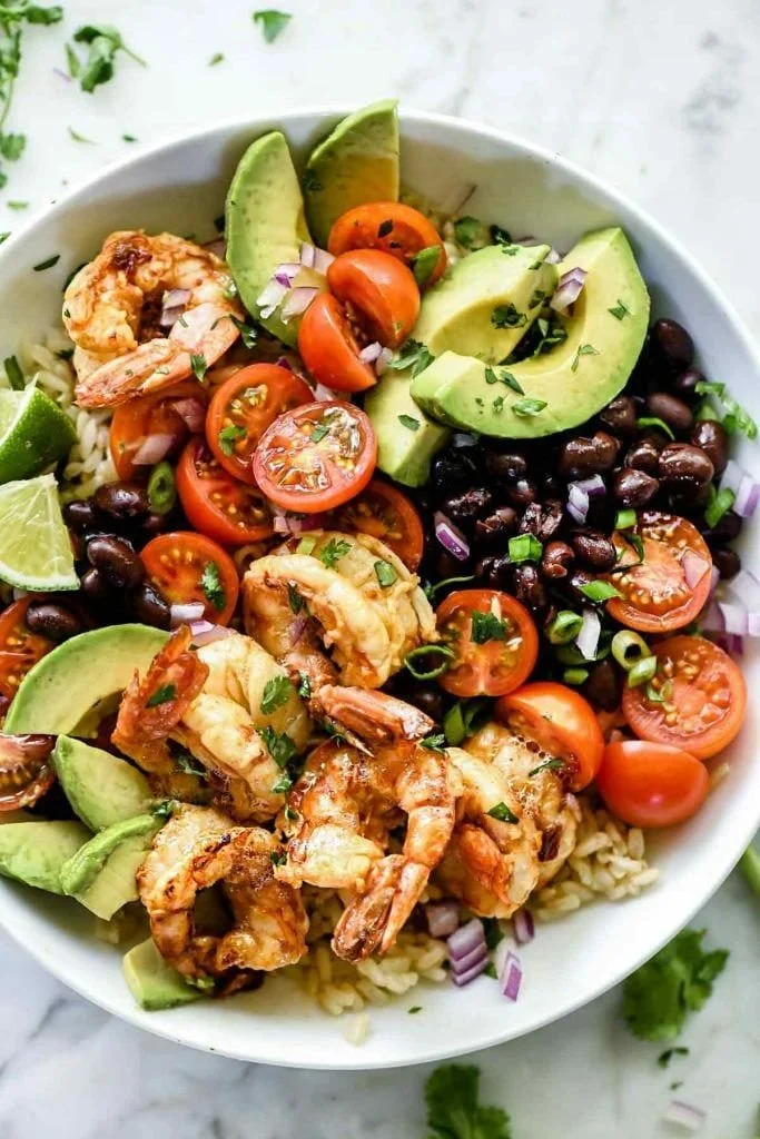 Chipotle Lime Shrimp Bowls