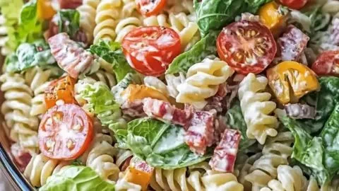 Chopped Tomato Surprise: Fresh Pasta Salad with Avocado & Bacon