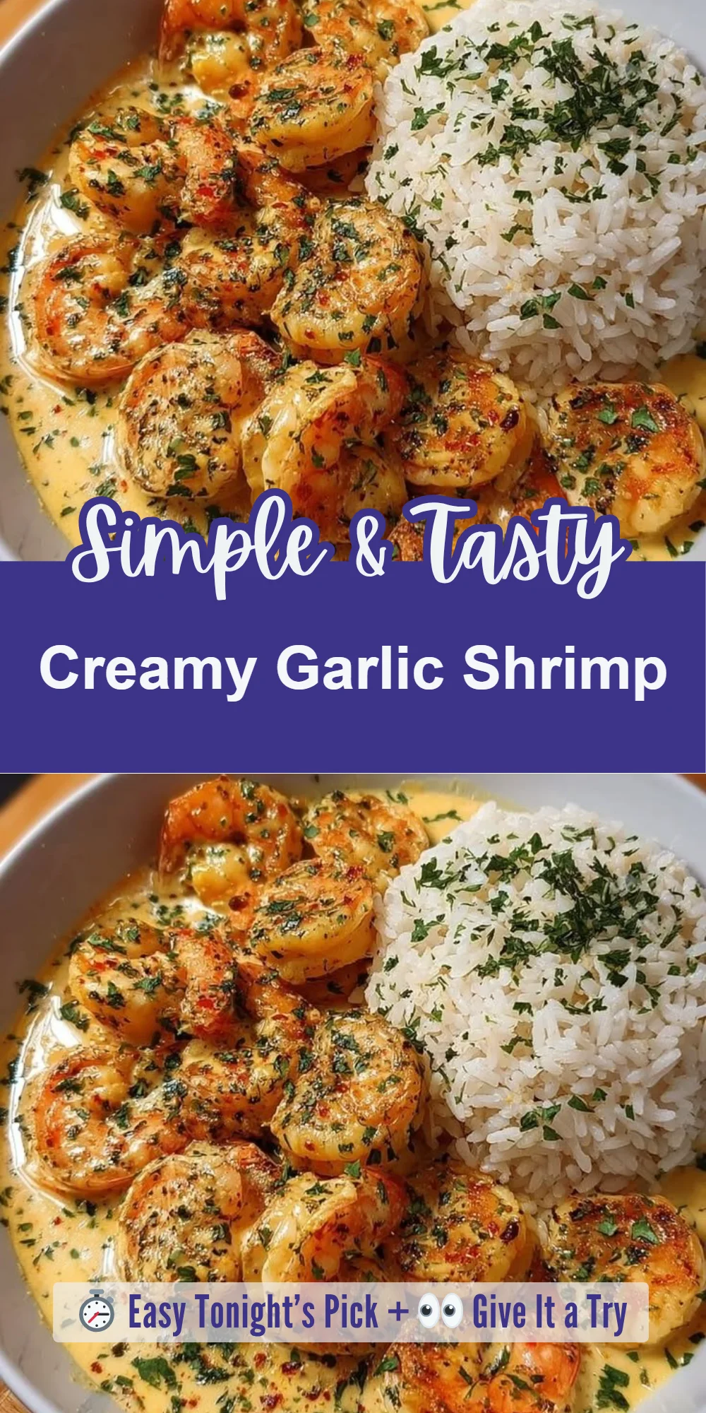 Creamy Garlic Shrimp