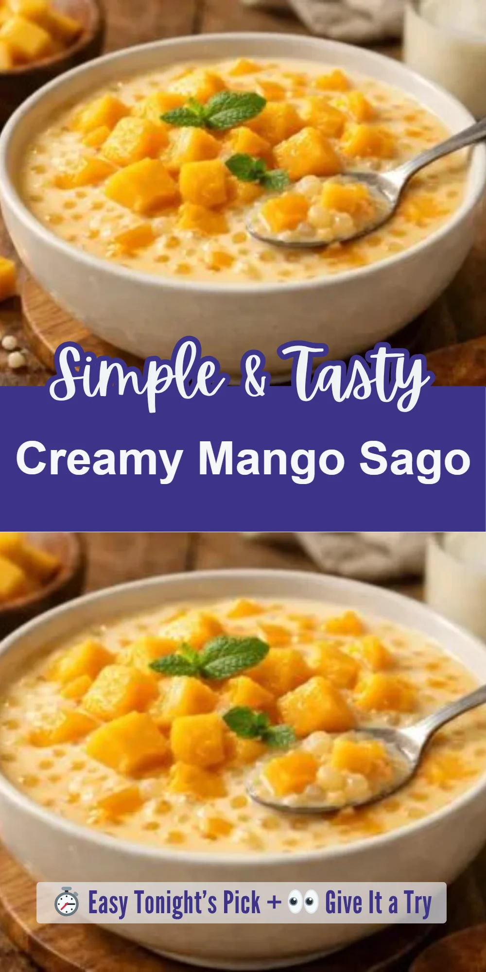 Creamy Mango Sago
