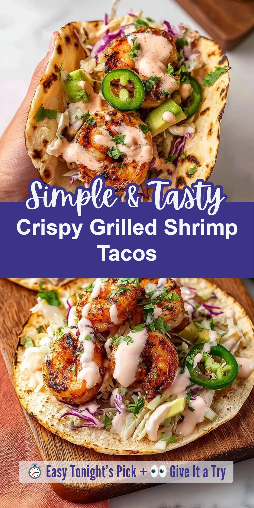 Crispy Grilled Shrimp Tacos
