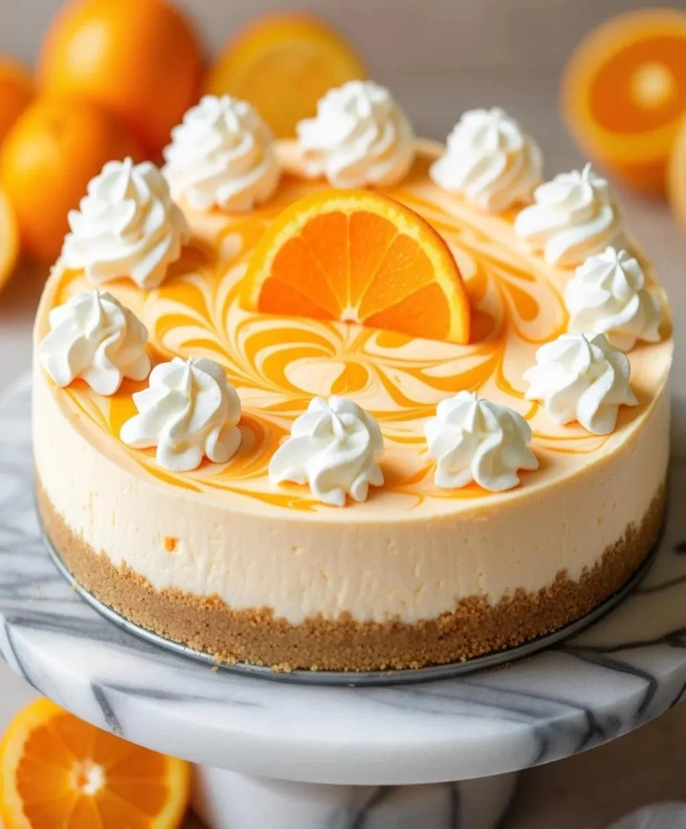 Delicious No-Bake Orange Creamsicle Cheesecake Recipe for Summer Treats
