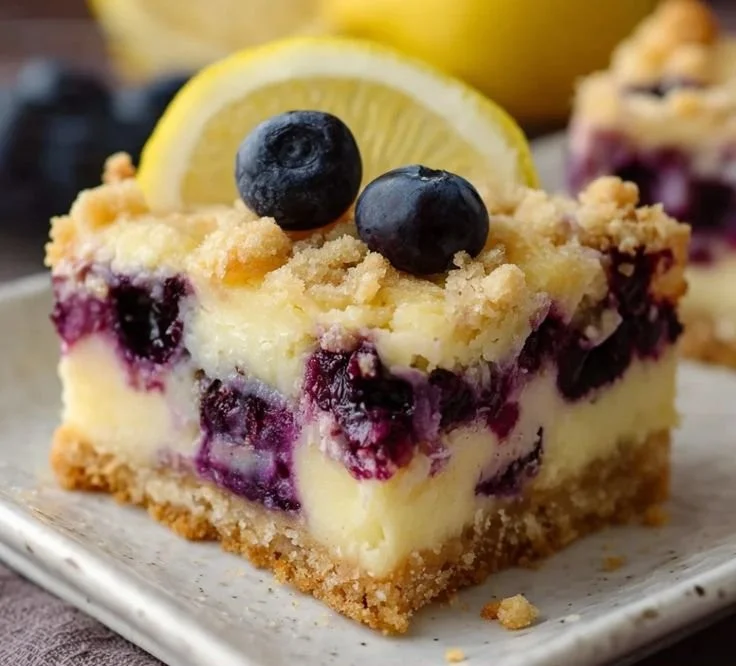 Easy Blueberry Lemon Pie Bars