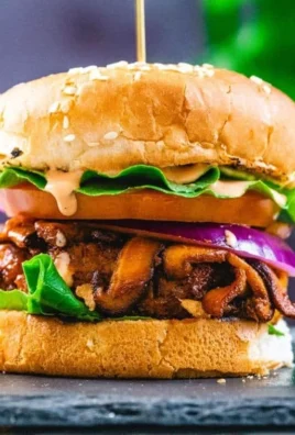 Easy chickpea burgers recipe with fresh ingredients and spices