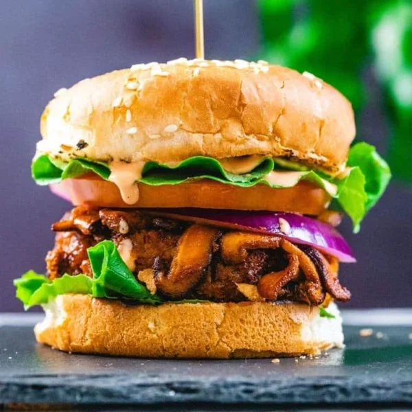 Easy chickpea burgers recipe with fresh ingredients and spices