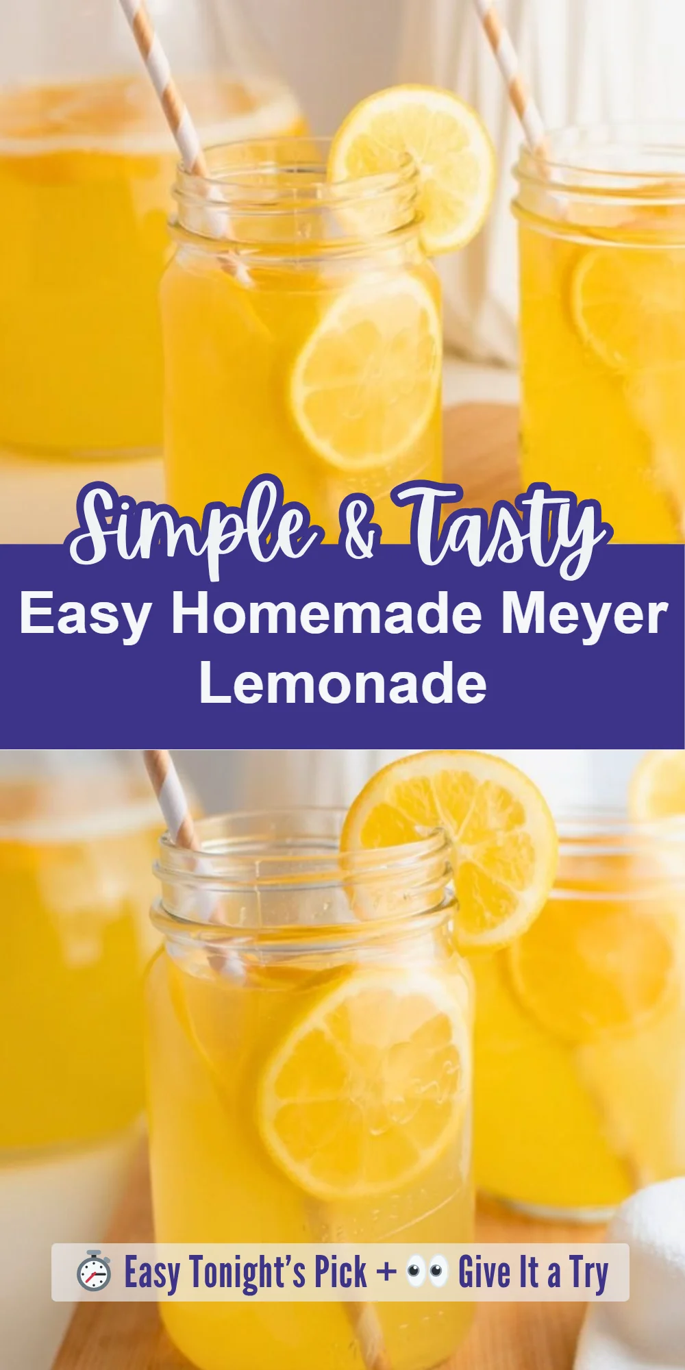 Easy Homemade Meyer Lemonade