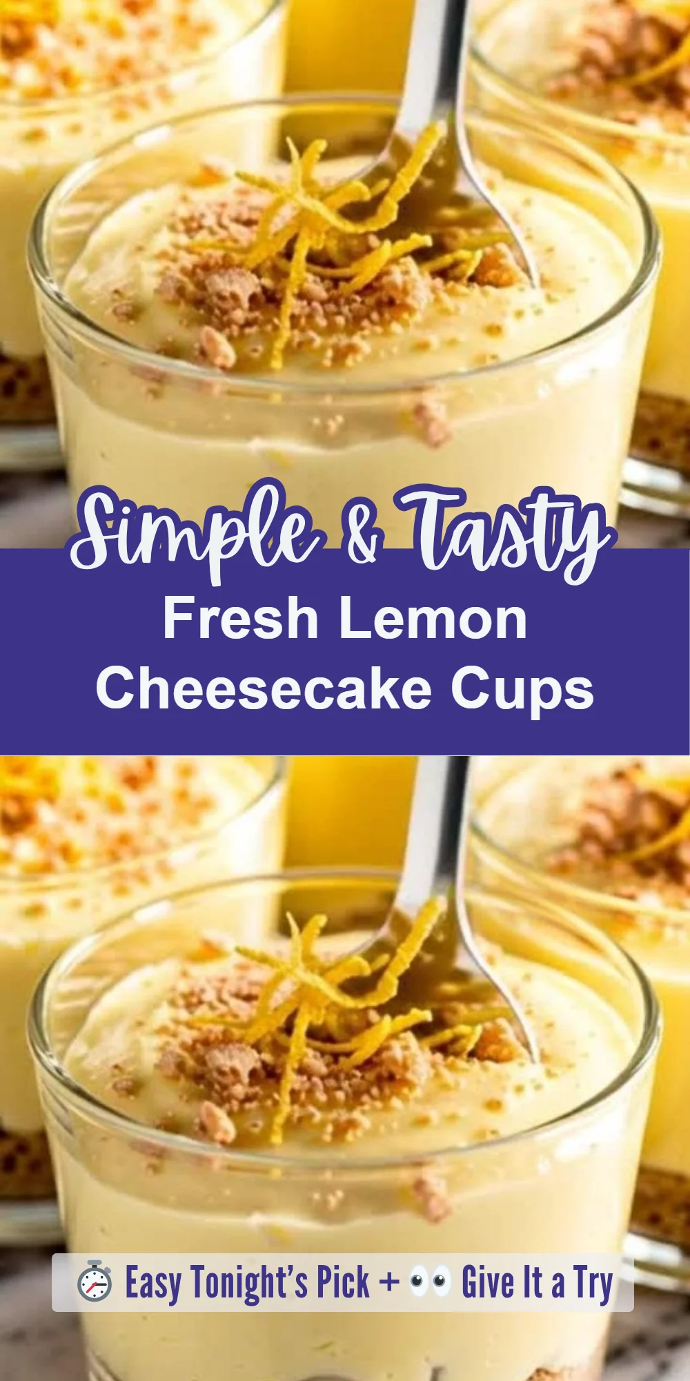 Fresh Lemon Cheesecake Cups