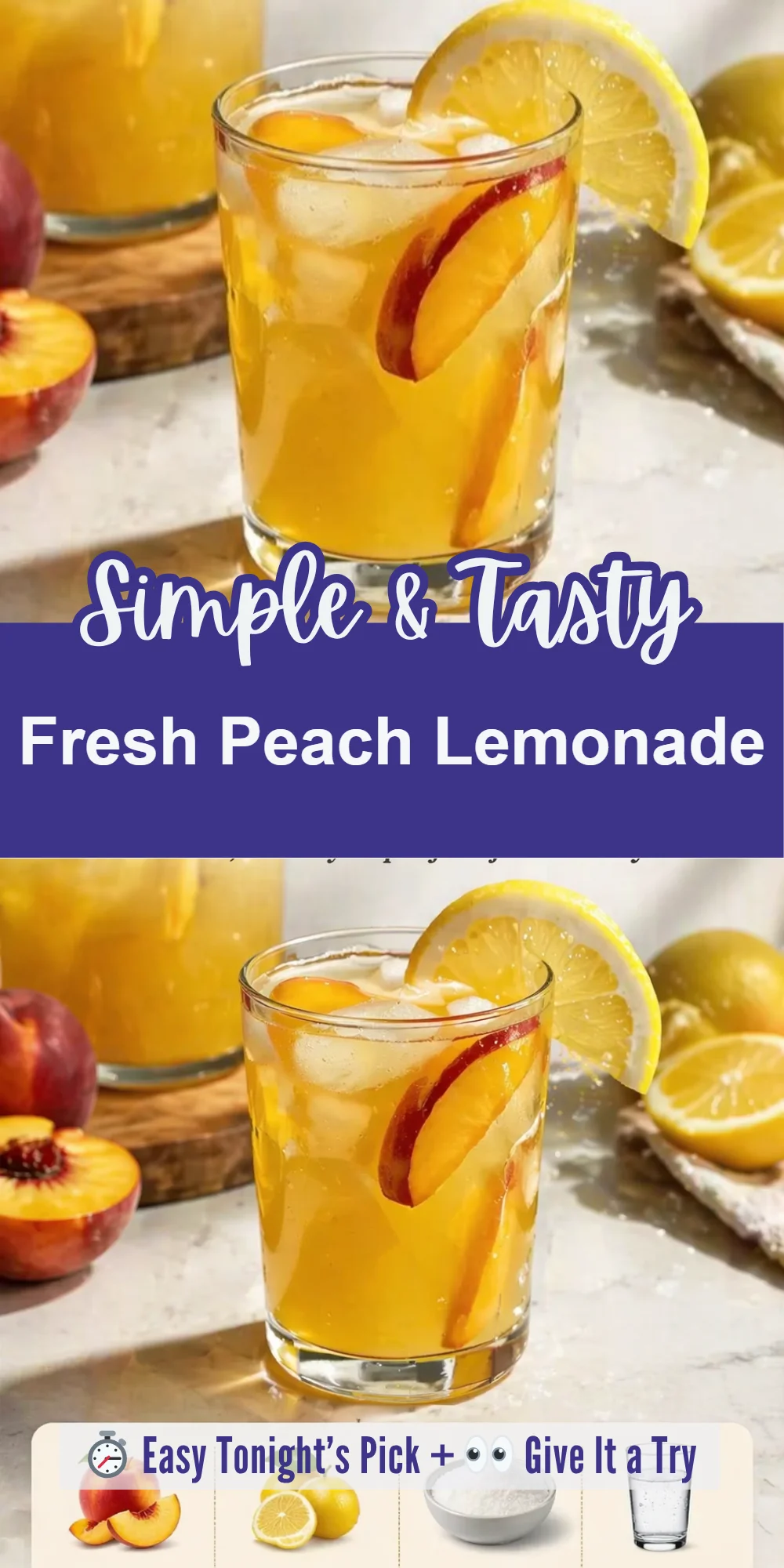 Fresh Peach Lemonade