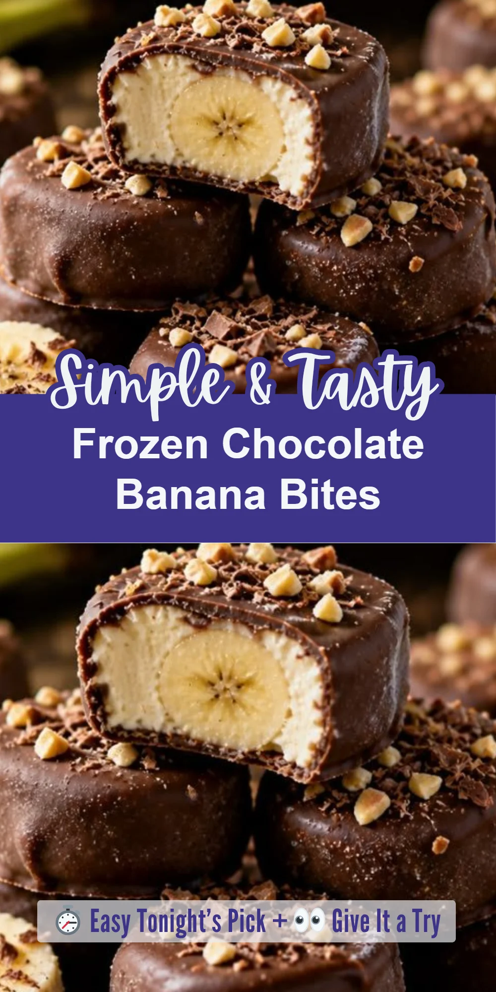 Frozen Chocolate Banana Bites