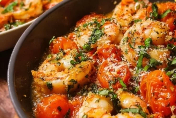 Garlic Tomato Shrimp Scampi