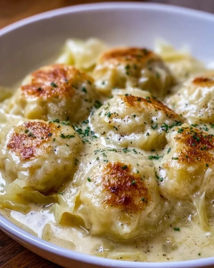 German Cabbage and Dumplings
