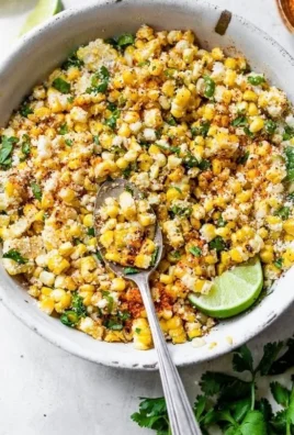 Delicious Grilled Corn Salad with fresh vegetables and herbs