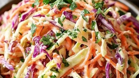 Healthy Coleslaw with Greek Yogurt