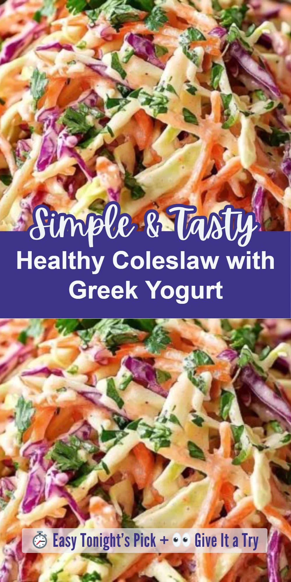 Healthy Coleslaw with Greek Yogurt