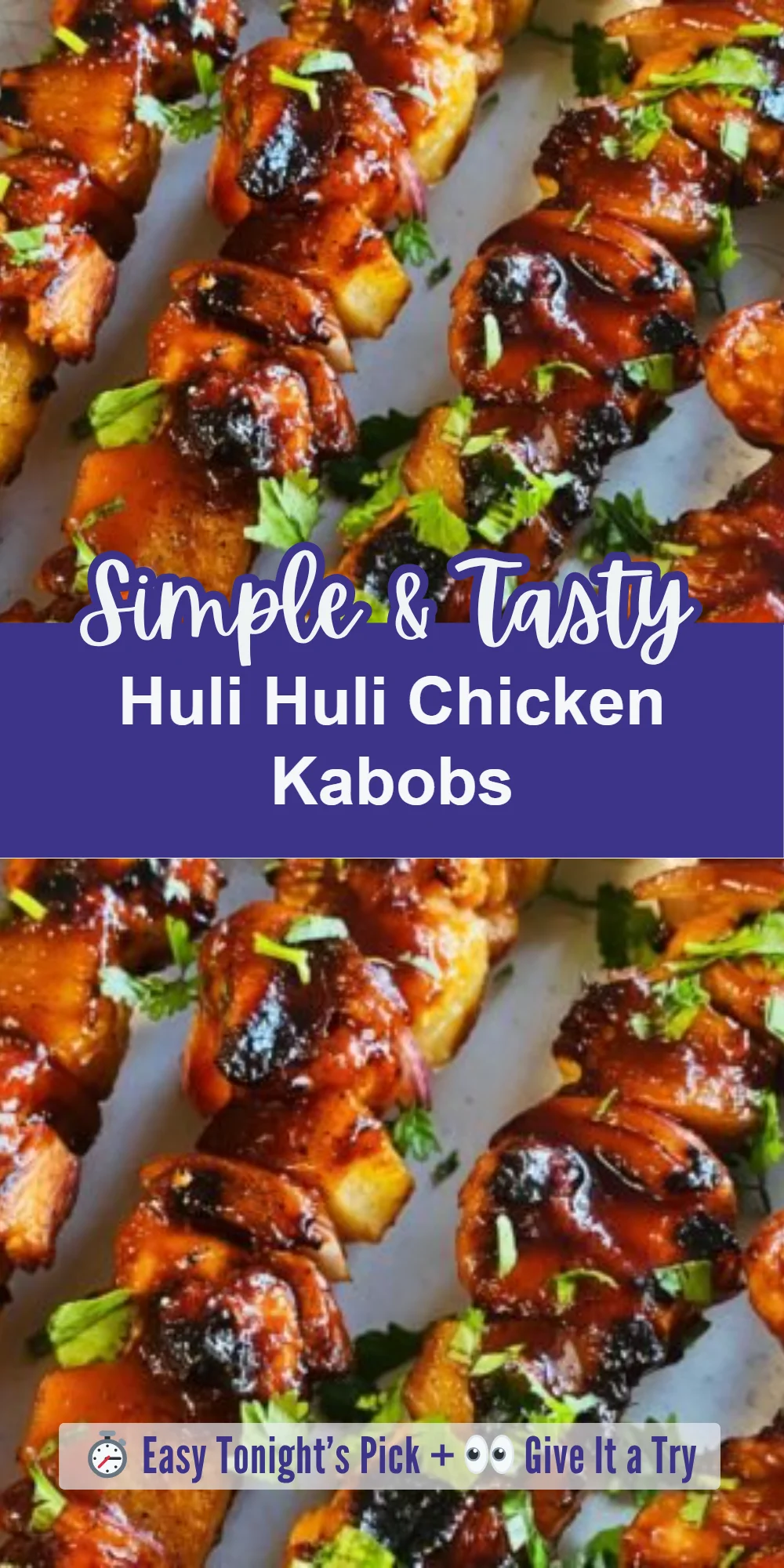 Huli Huli Chicken Kabobs