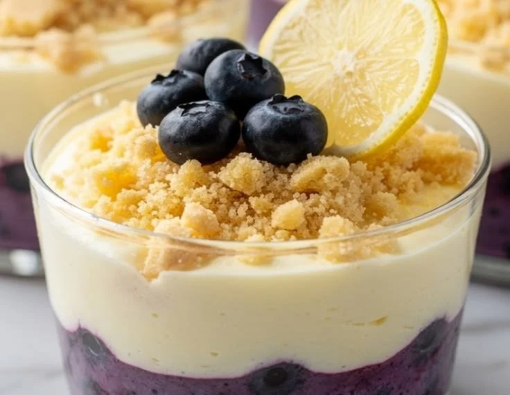 Lemon Blueberry Cheesecake Cups