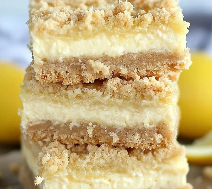 Lemon Cheesecake Crumb Bars