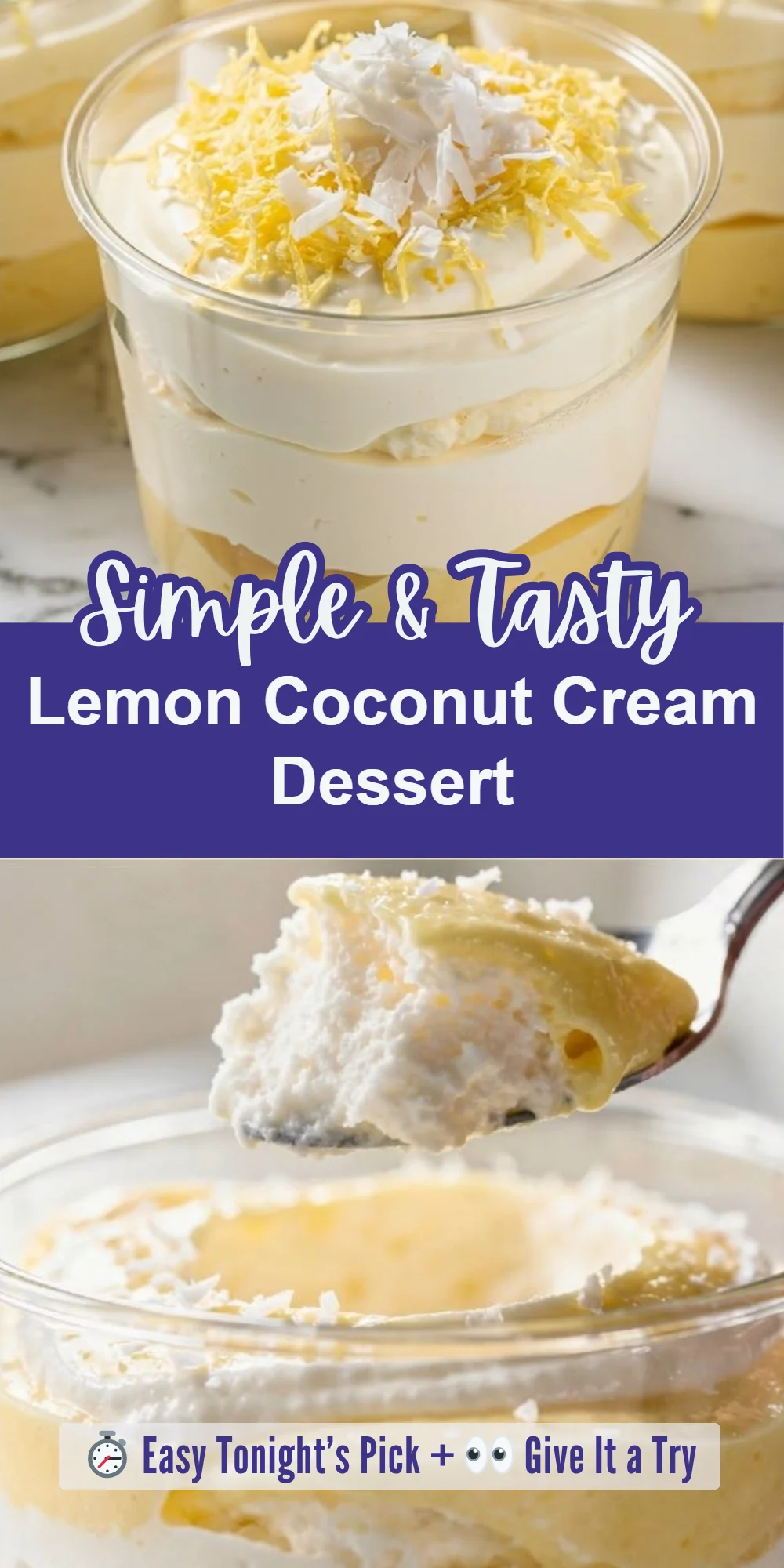 Lemon Coconut Cream Dessert