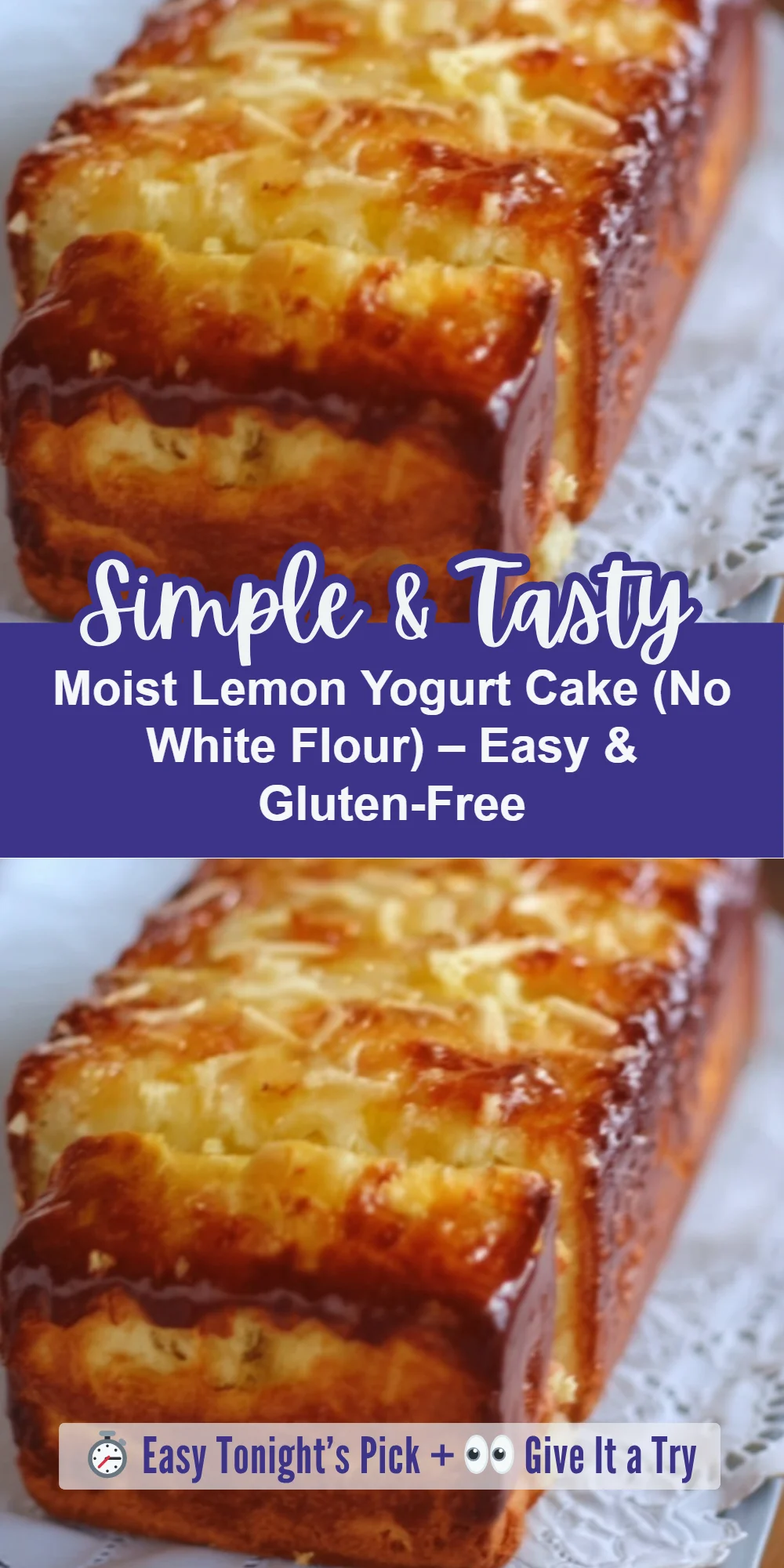 Moist Lemon Yogurt Cake (No White Flour) – Easy & Gluten-Free