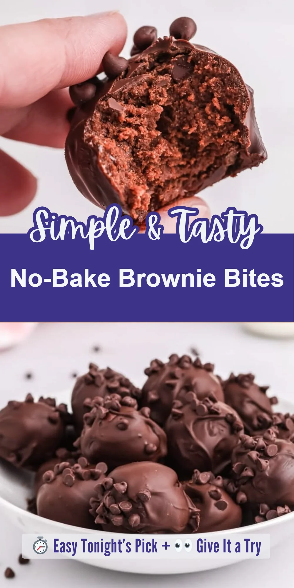 No-Bake Brownie Bites