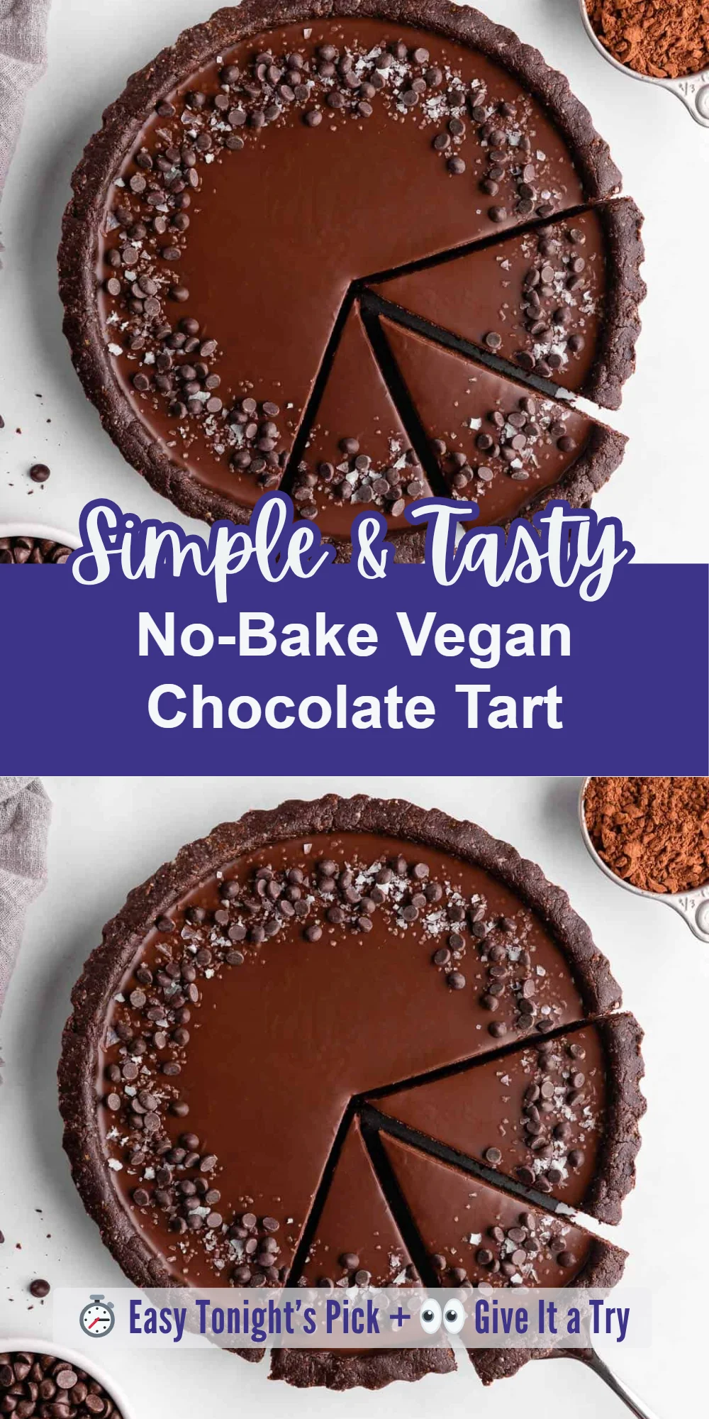 No-Bake Vegan Chocolate Tart
