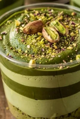 Delicious Pistachio Matcha dessert with vibrant colors and creamy texture