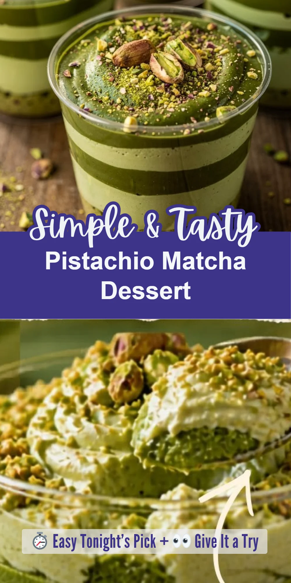 Pistachio Matcha Dessert