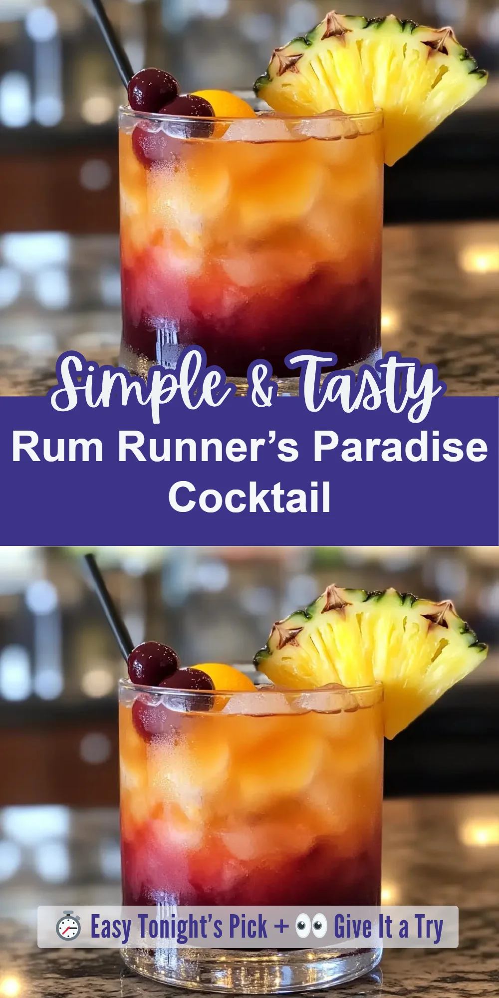 Rum Runner’s Paradise Cocktail