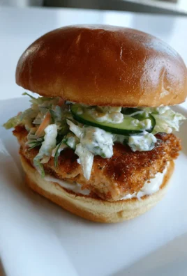 Delicious salmon burgers served with fresh toppings and a side of fries