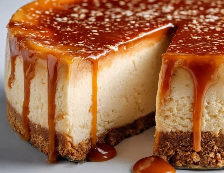 Salted Caramel Drip Cheesecake